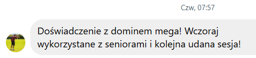 Opinia trenera po warsztacie Domino